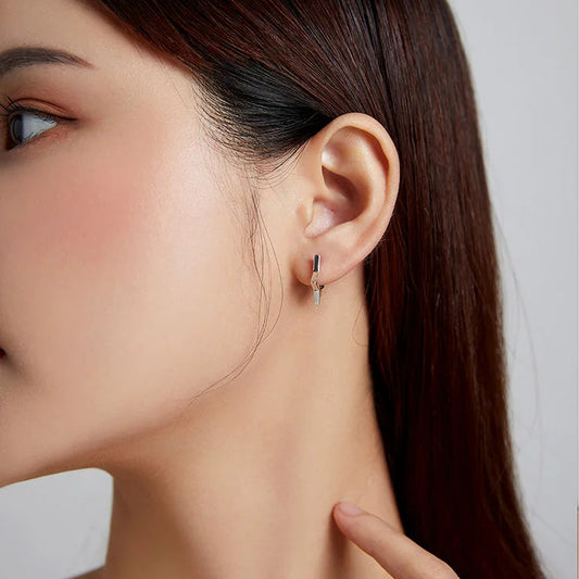 Hollow Star Huggie Earrings