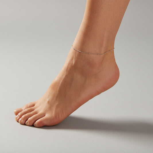 Snake Chain Heart Anklet