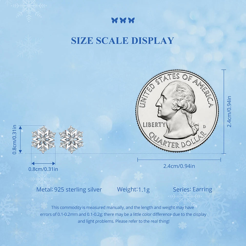 Snowflake Stud Earrings