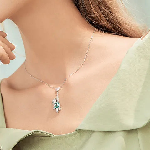 Bear Heart Pendant Necklace