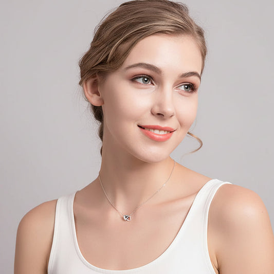 Connected Heart Pendant Necklace