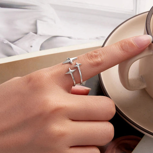 Starlight Three Stars Adjustable Ring