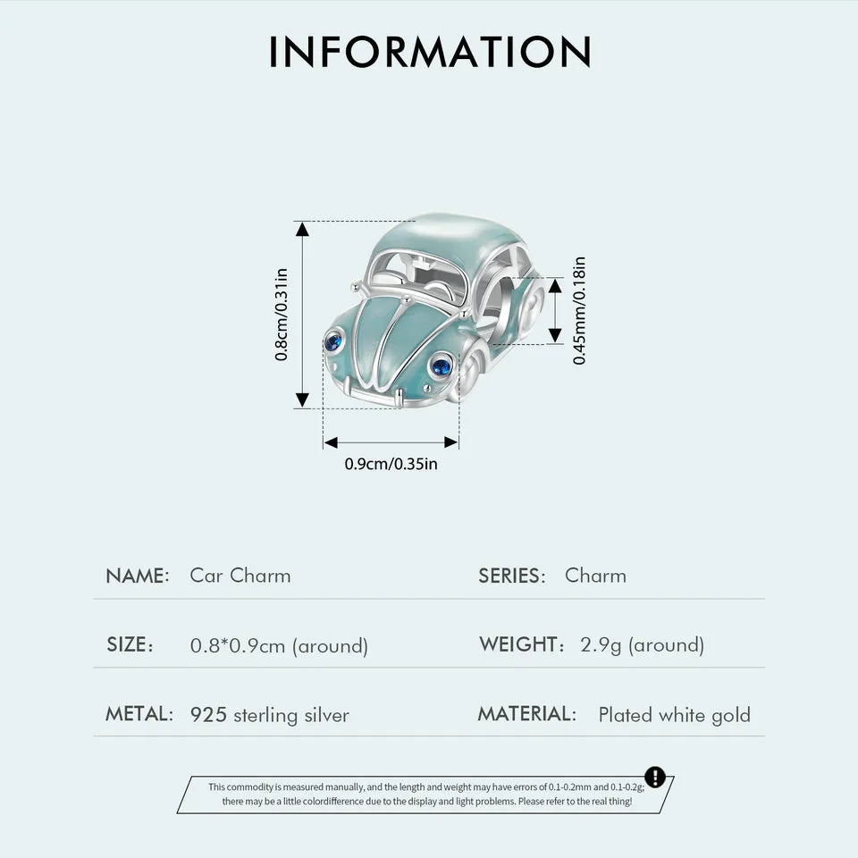 Car Love Travel Charm Bead