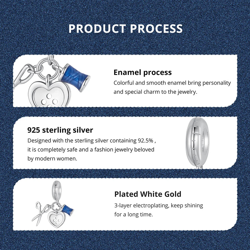 Tailor Sewing Charm Bead