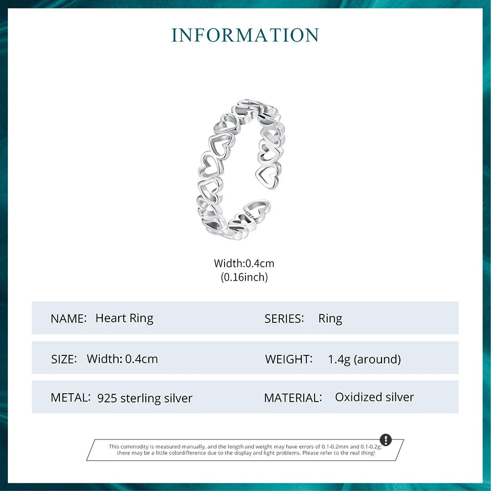 Love Heart Stackable Ring