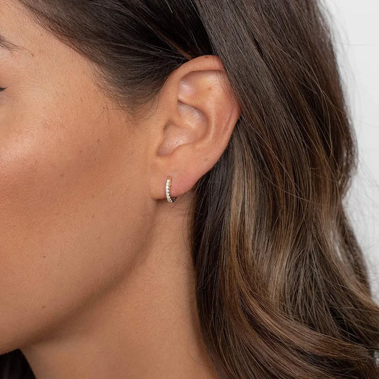 CZ Ear Cuff Hoop Earrings