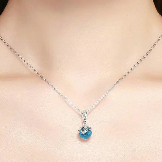 Blue Crystal Star Dangle Charm