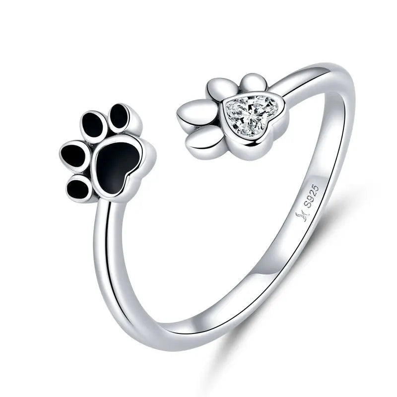 Dog Paw Adjustable Ring