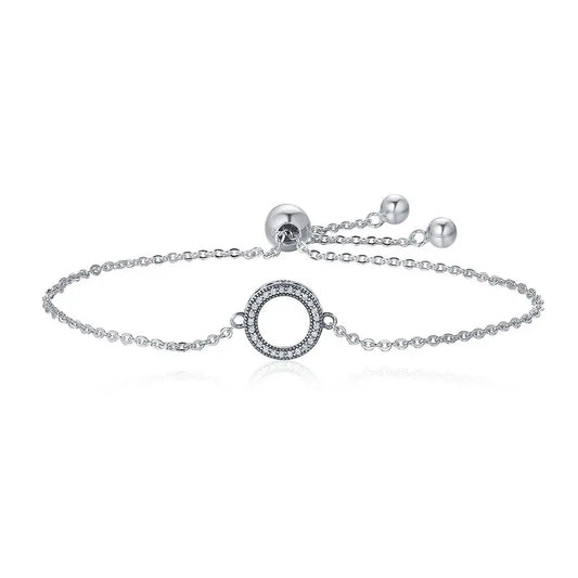 Hollow Circle Chain Bracelet