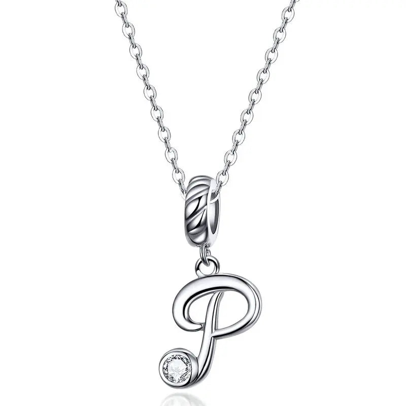Initial Letter Pendant Necklace