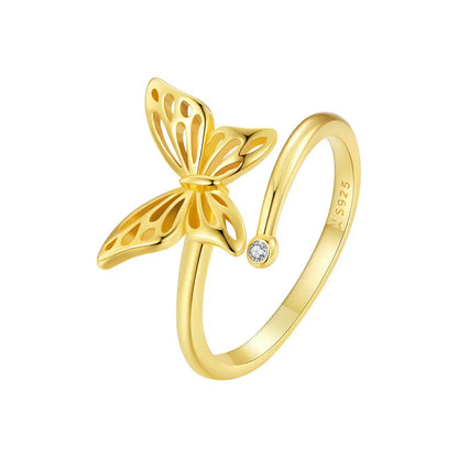 Adjustable Butterfly Ring