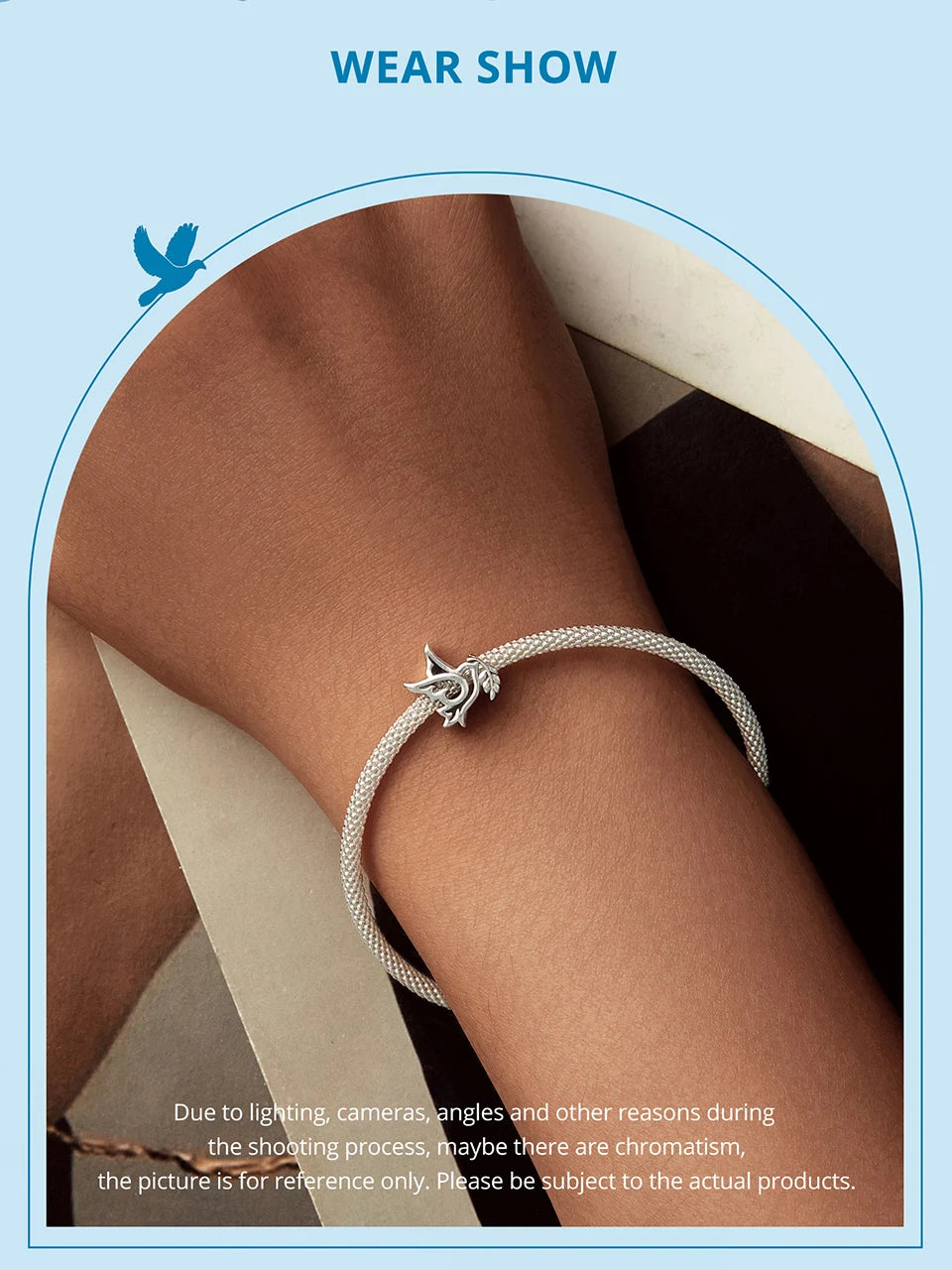 Peace Dove Charm Bead