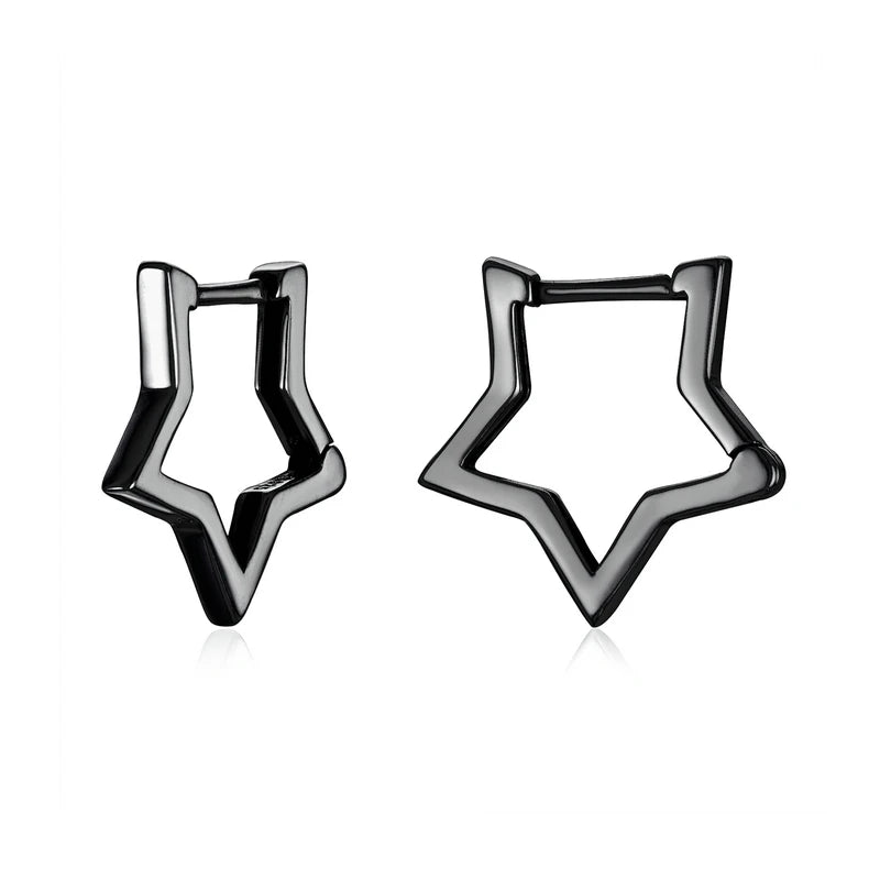 Hollow Star Huggie Earrings
