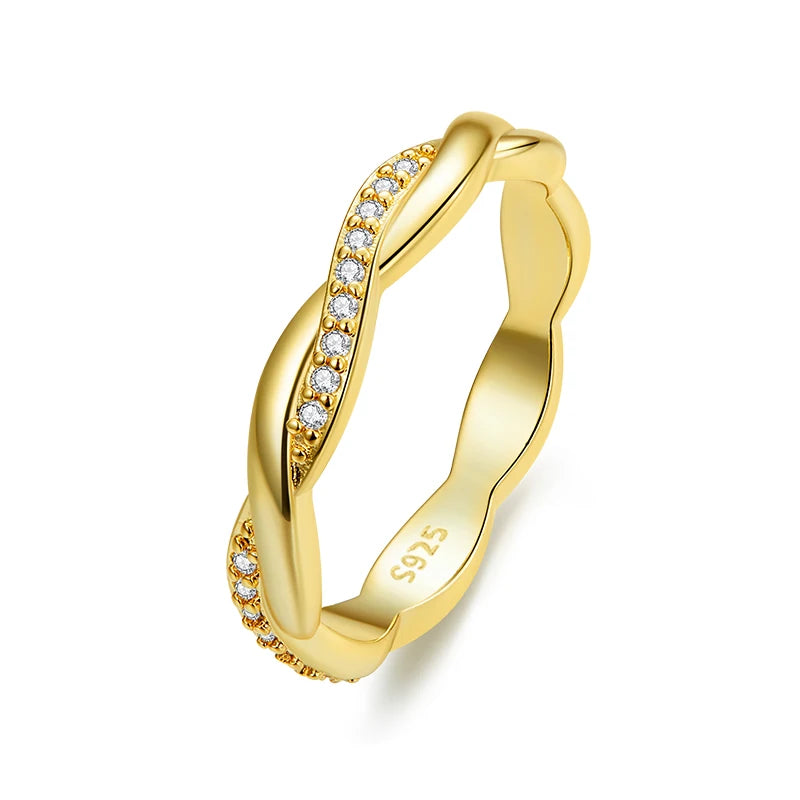 Twisted Vine Eternity Ring