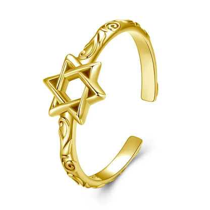 Star of David Adjustable Ring