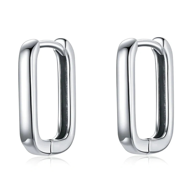 Square Buckle Hoop Earrings