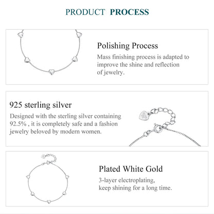 Heart Box Chain Bracelet