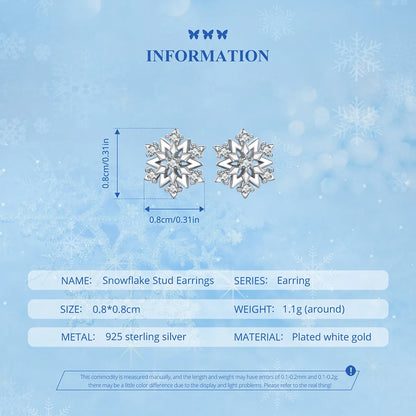 Snowflake Stud Earrings