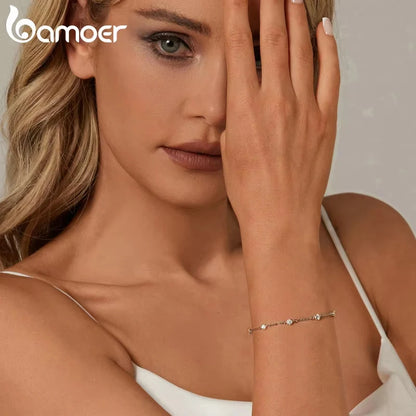 Starry Moissanite Bezel Bracelet