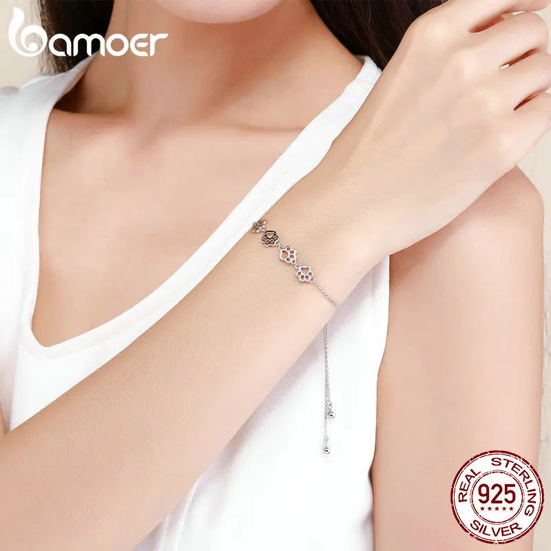 Cat Paw Print Bracelet