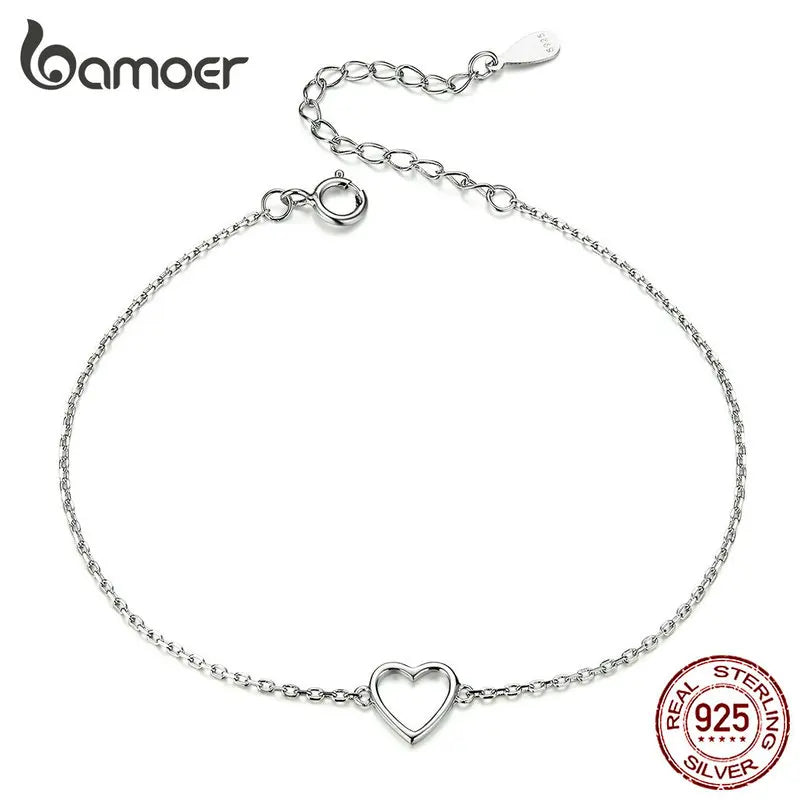 Personalized Heart Chain Bracelet