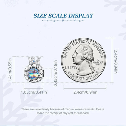 Royal Crown Love Charm Bead