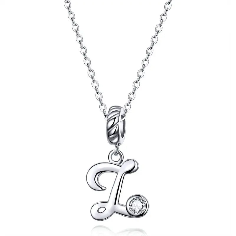Initial Letter Pendant Necklace