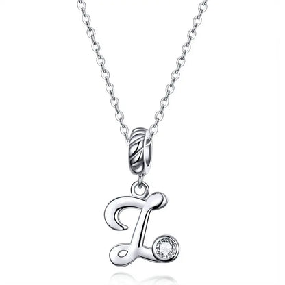 Initial Letter Pendant Necklace