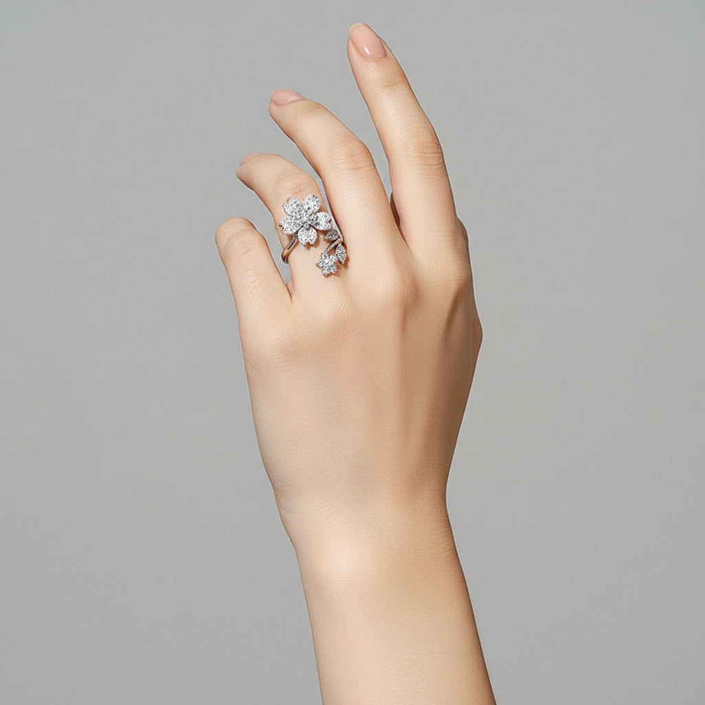 Sakura Flower Adjustable Ring