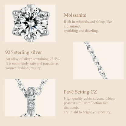 Heart Moissanite Pendant Necklace