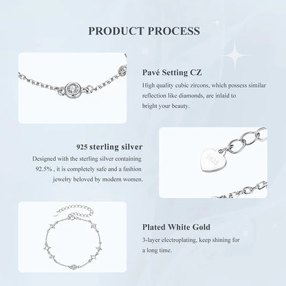 Starry CZ Chain Bracelet