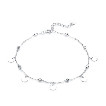 Silver Bead Anklet