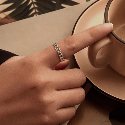 Love Heart Stackable Ring