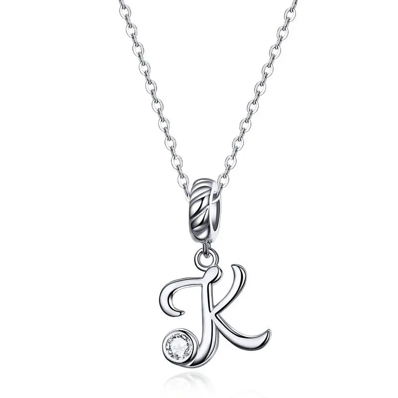 Initial Letter Pendant Necklace
