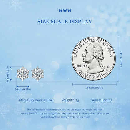 Snowflake Stud Earrings