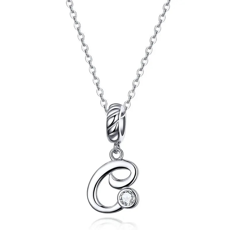 Initial Letter Pendant Necklace