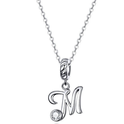 Initial Letter Pendant Necklace