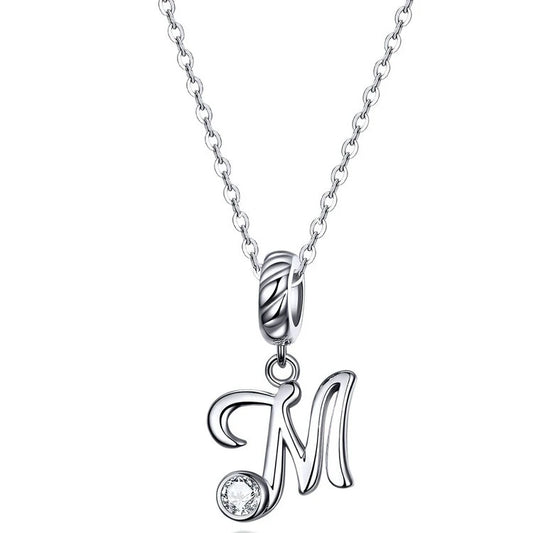Initial Letter Pendant Necklace