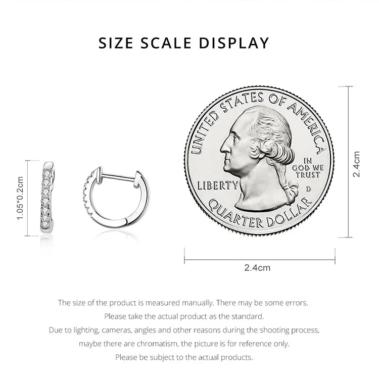 CZ Ear Cuff Hoop Earrings