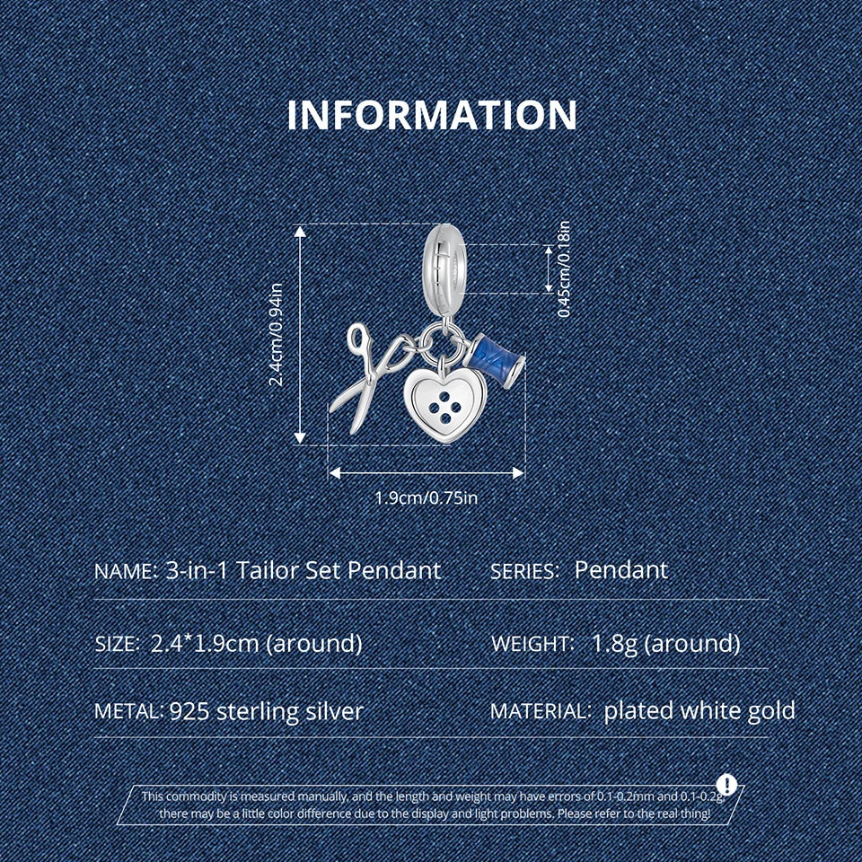 Tailor Sewing Charm Bead