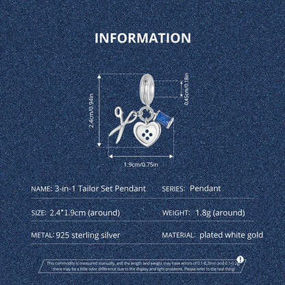 Tailor Sewing Charm Bead