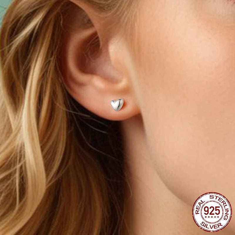 Mini Heart Stud Earrings