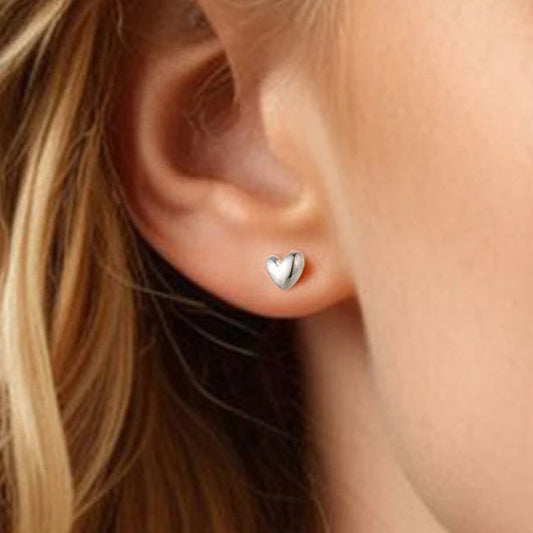Mini Heart Stud Earrings