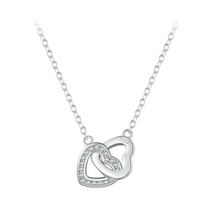 Connected Heart Pendant Necklace
