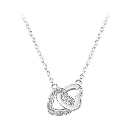 Connected Heart Pendant Necklace