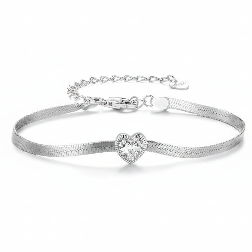 Heart Snake Chain Bracelet