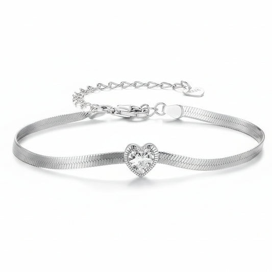 Heart Snake Chain Bracelet