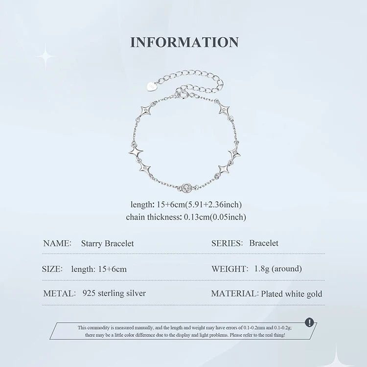 Starry CZ Chain Bracelet