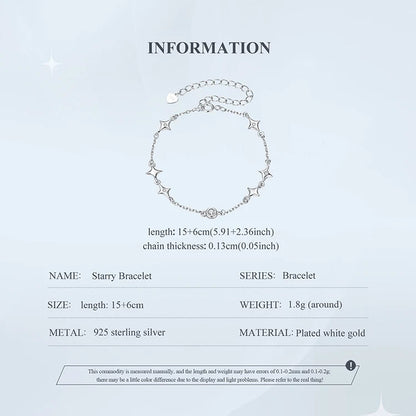 Starry CZ Chain Bracelet
