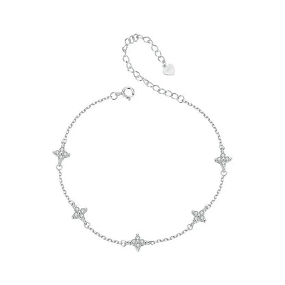 Four-Leaf Clover Anklet